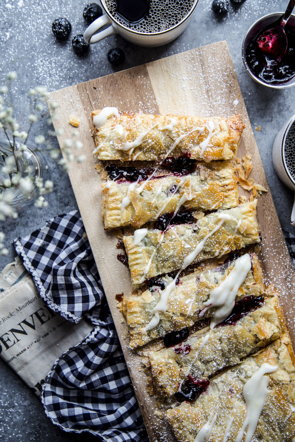 Blueberry And Meyer Lemon Puffed Pastry Tart