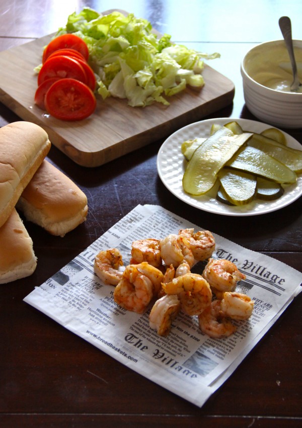 pale ale shrimp po' boy