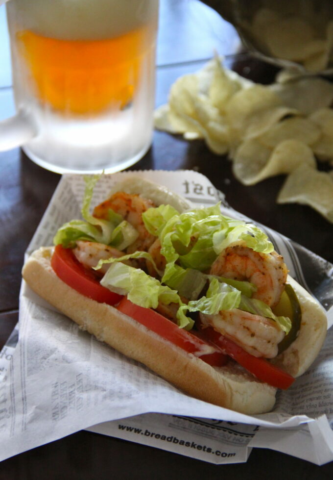 pale ale shrimp po' boy