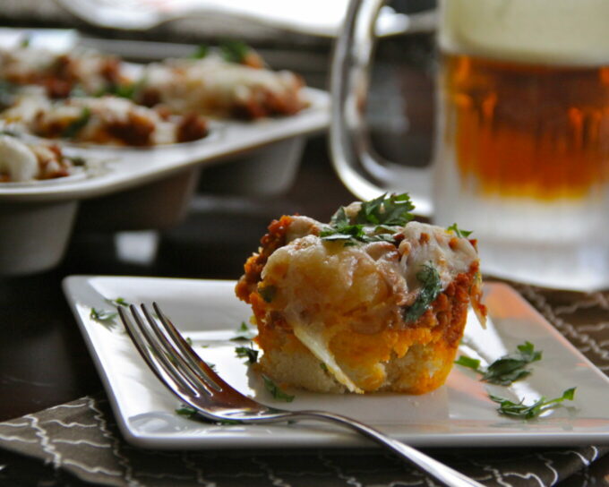 spicy chicken sausage and cheese muffins
