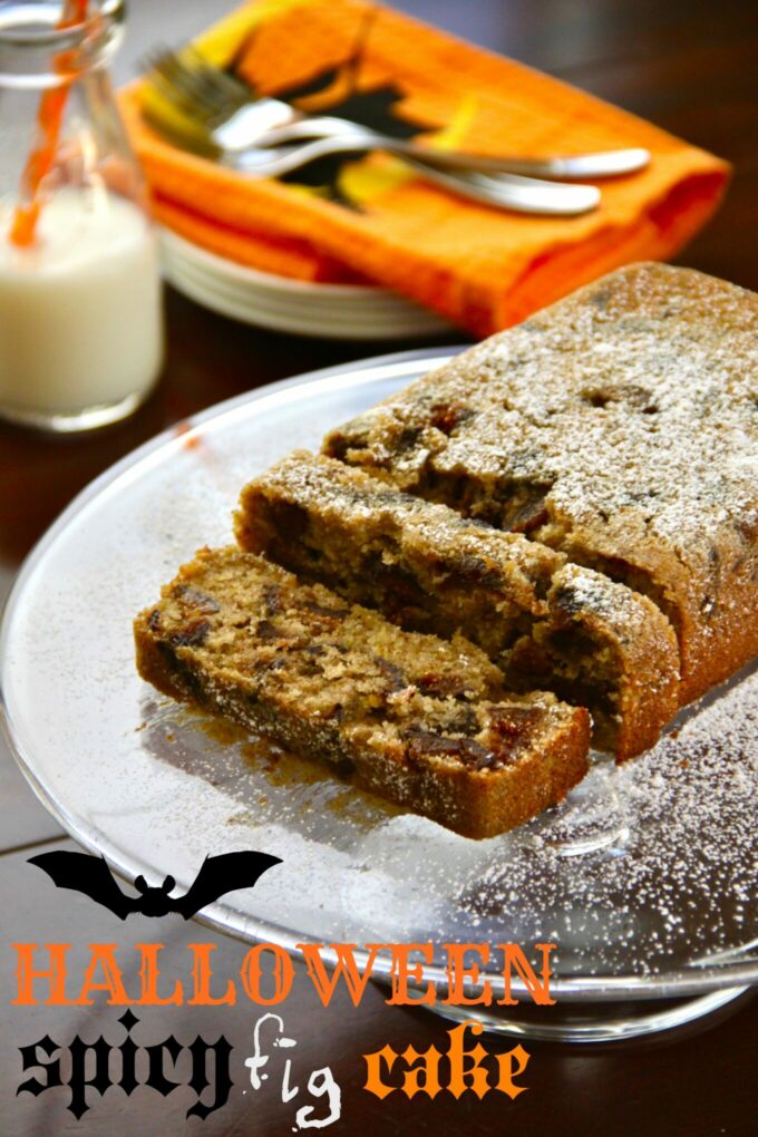 Halloween spicy fig cake