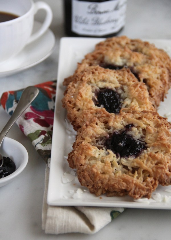 wild blueberry coconut cookies