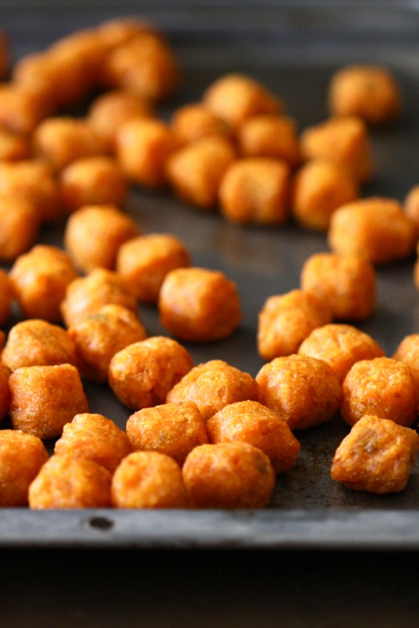 Sweet Potato Goat Cheese Tater Tots