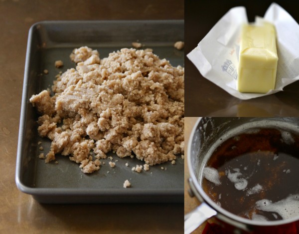 pistachio ice cream with brown butter crumble