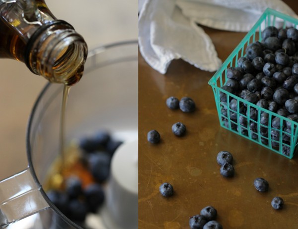 blueberry waffles with brown sugar streusel and blueberry syrup www.climbinggriermountain.com