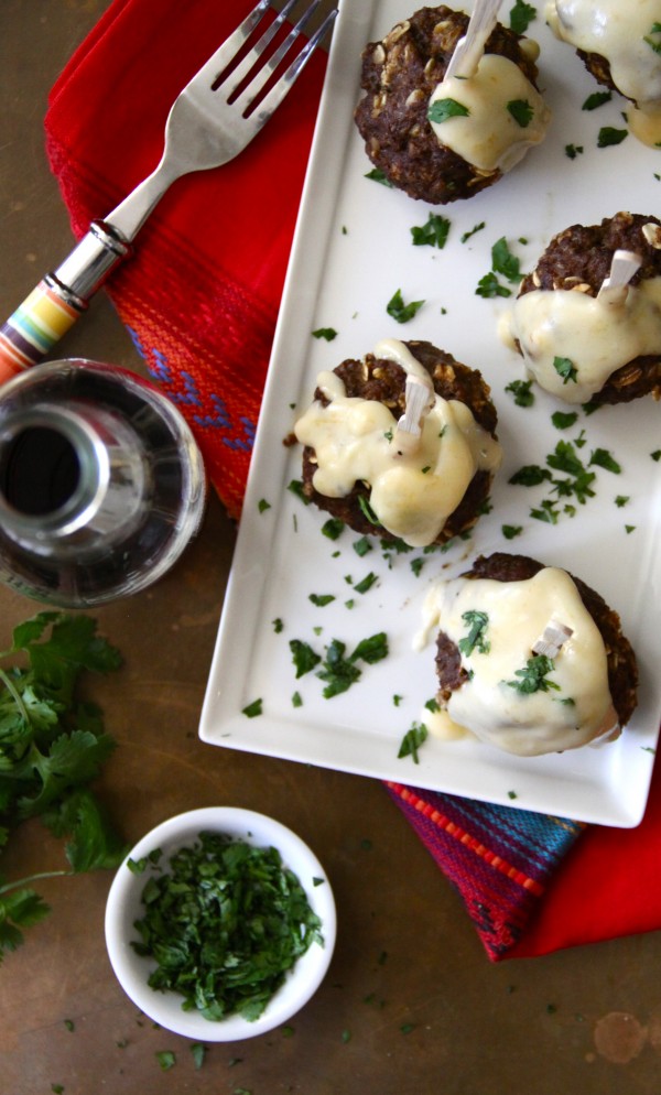 mexican spiced meatballs with homemade nacho cheese sauce www.climbinggriermountain.com