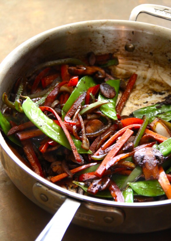  Orzo Stir Fry with Garlic Soy Marinated Chicken Thighs www.climbinggriermountain.com