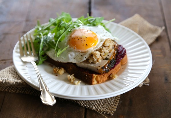 Leftover Thanksgiving Open-Faced Egg Sandwiches www.climbinggriermountain.com