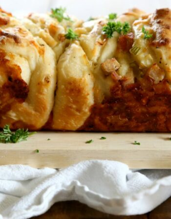 leftover thanksgiving pizza pull-apart bread www.climbinggriermountain.com