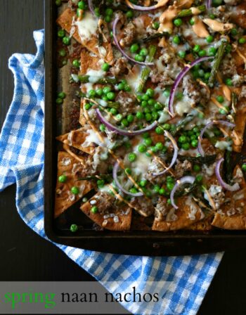 spring naan nachos with smoky chipotle dressing www.climbinggriermountain.com