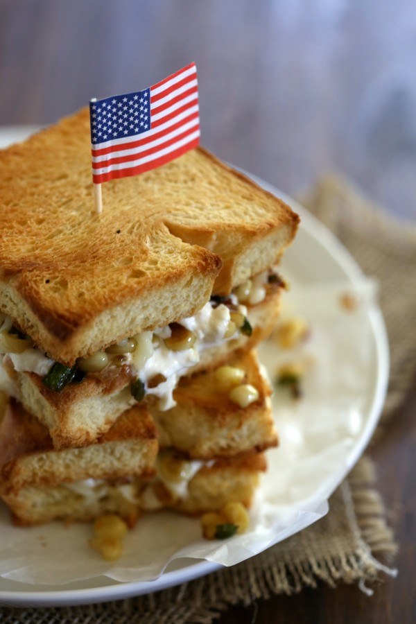 buratta & jalapeno corn grilled cheese www.climbinggriermountain.com