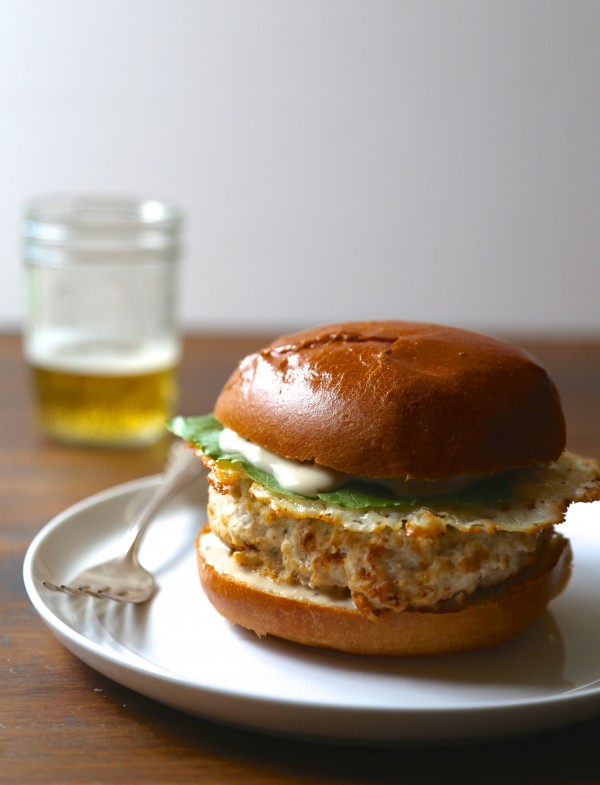 Chicken Caesar Burger With Parmesan Crisps www.climbinggriermountain.com