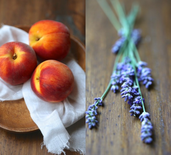 peaches and lavender