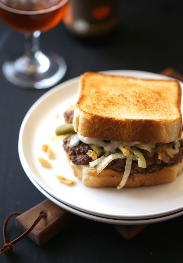 green bean casserole patty melt www.climbinggriermountain.com