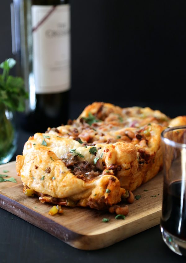 black-eyed pea pull-apart pizza