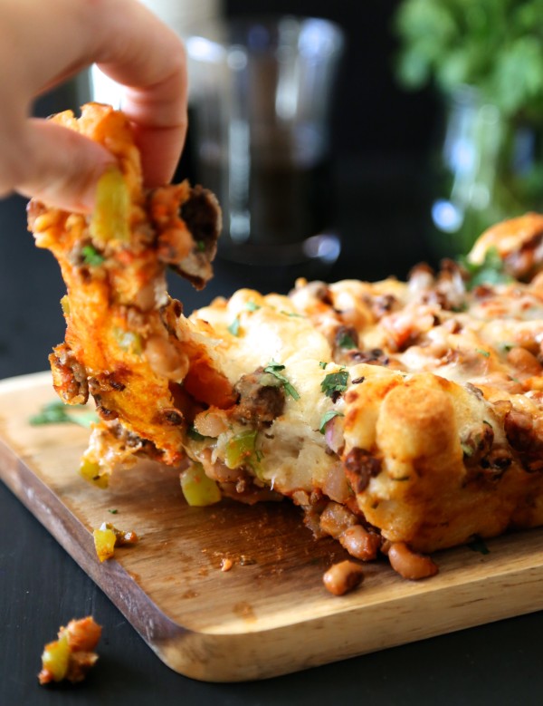 black-eyed pea pull-apart pizza