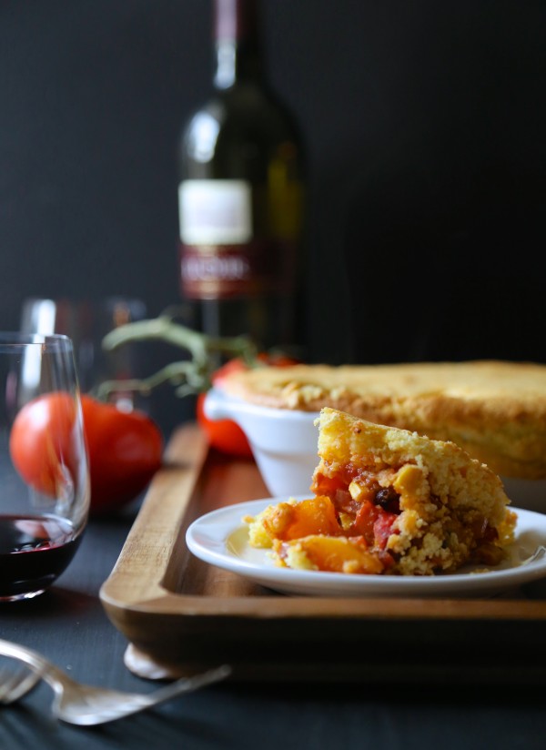 winter squash tamale pie with harissa