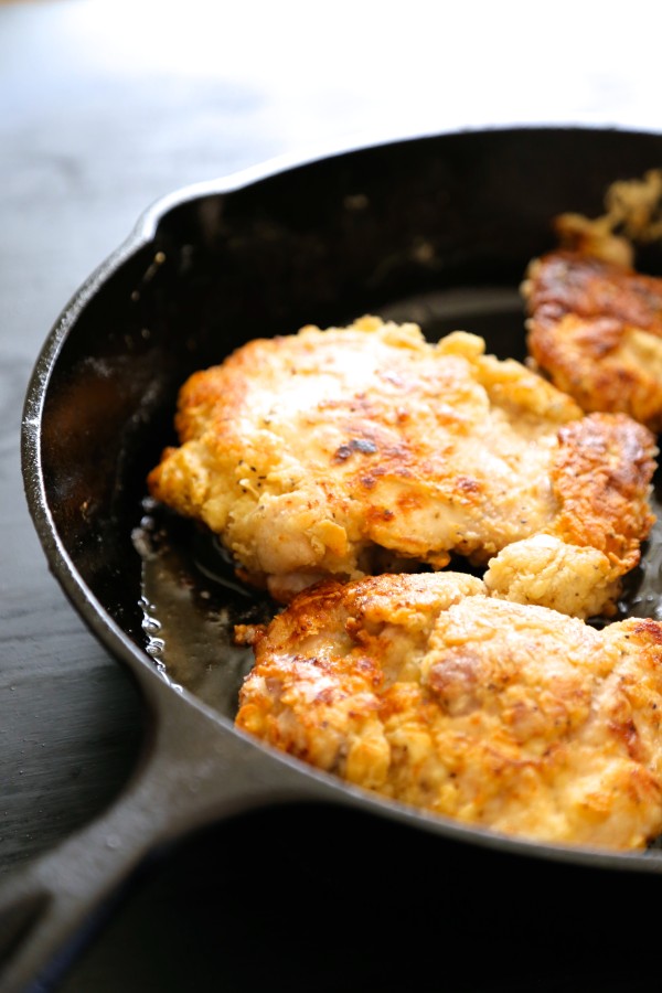 15-minute skillet fried chicken with tabasco honey sauce