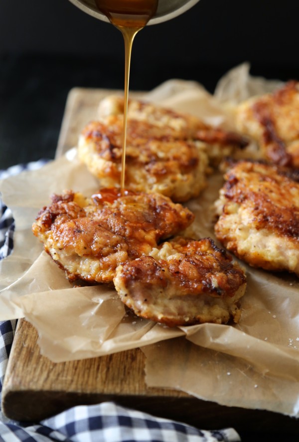 15-minute skillet fried chicken with tabasco honey sauce