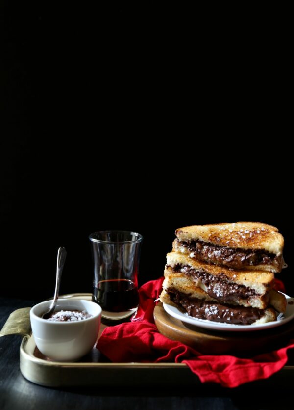 grilled cheese & chocolate sandwich with ganache dipping sauce www.climbinbggriermountain.com