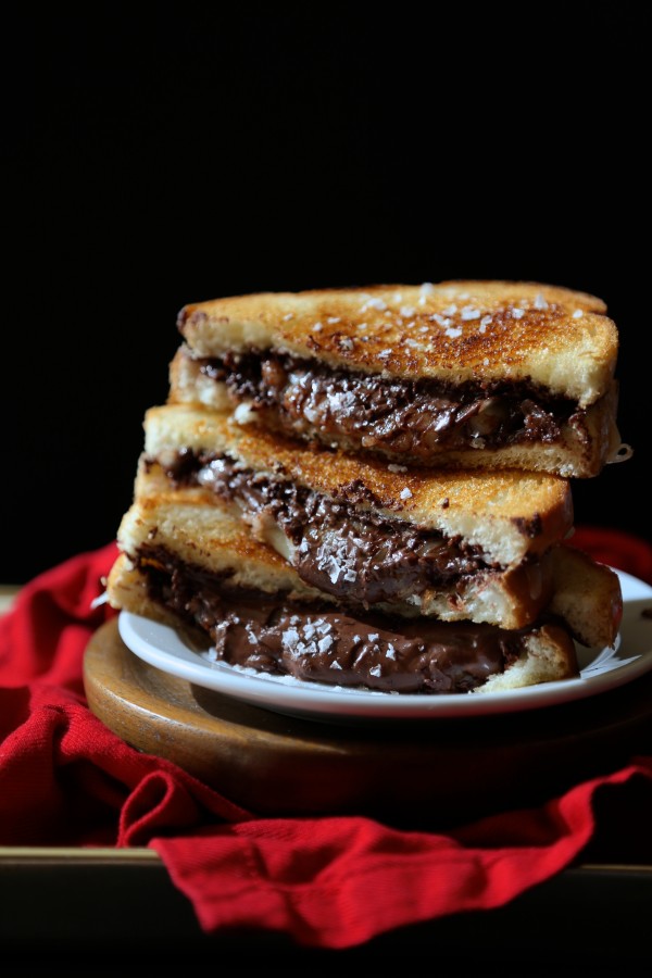 grilled cheese & chocolate sandwich with ganache dipping sauce www.climbinbggriermountain.com