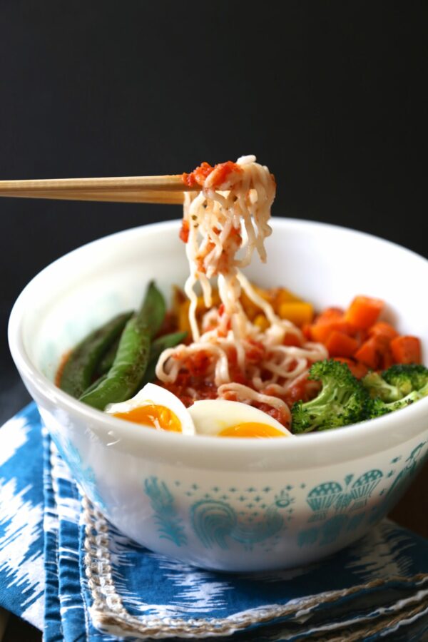 ramen primavera with parmesan www.climbinggriermountain.com