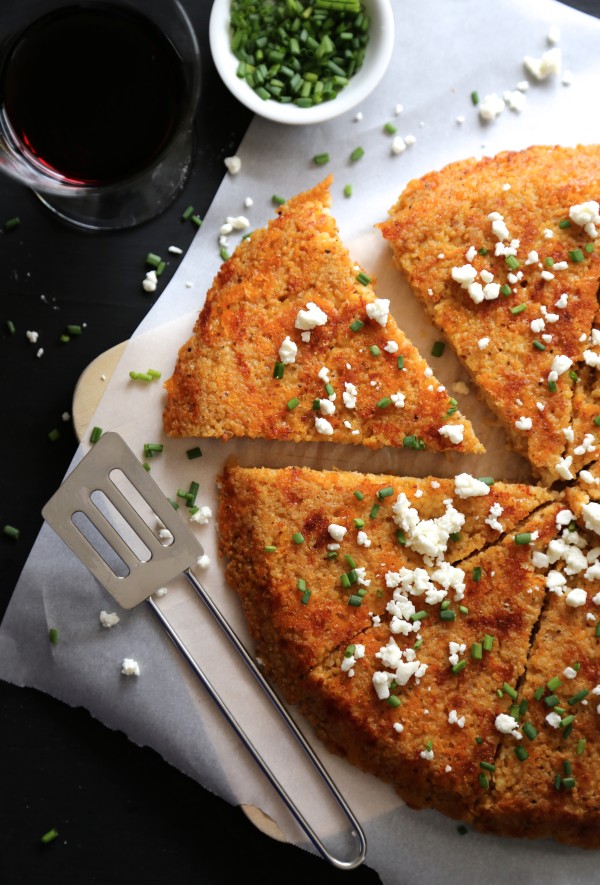 spiced couscous galette with queso fresco www.climbinggriermountain.com