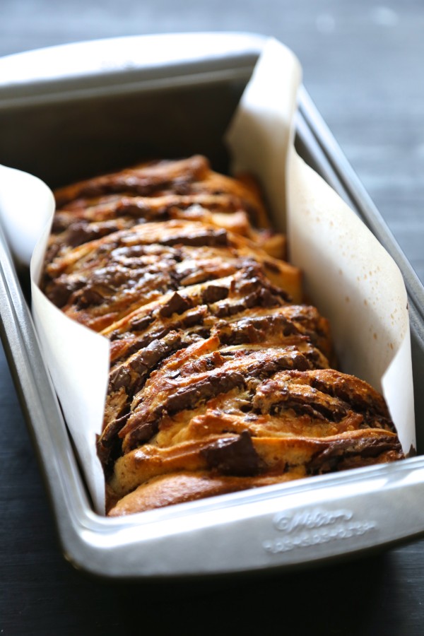 chocolate tres leches pull-apart pizza bread