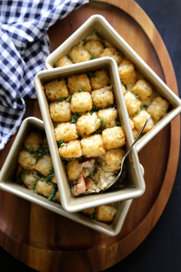 Mini Bacon and Bourbon Tater Tot Casseroles  www.climbinggriermountain.com