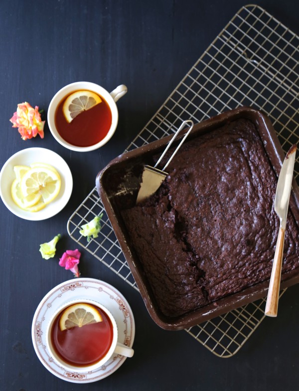 earl grey chocolate brownies with lemon sugar www.climbinggriermountain.com