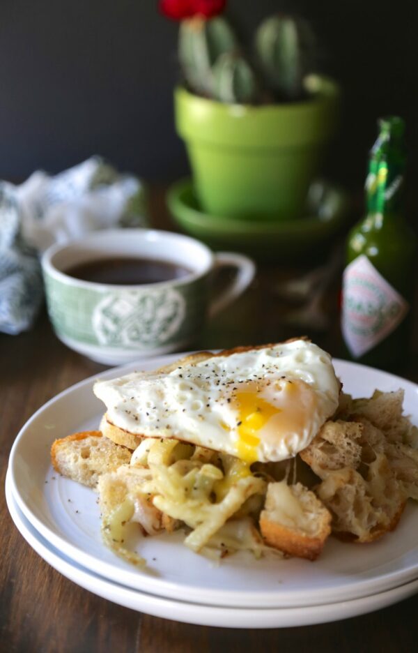 ciabatta fennel hash with sunny-side up egg www.climbinggriermountain.com II