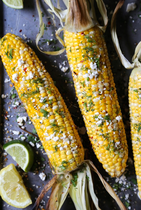 grilled shawarma corn with fresh dill www.climbinggriermountain.com1