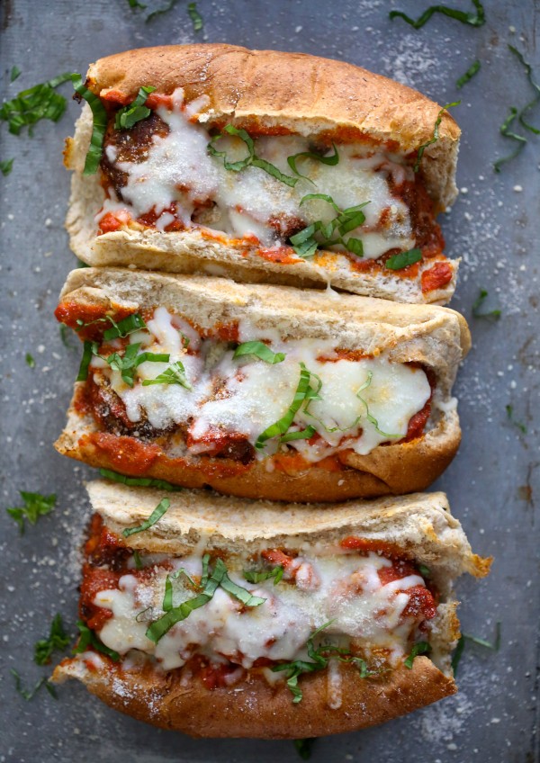 Easy Quinoa Beef Meatball Subs www.climbinggriermountain.com I