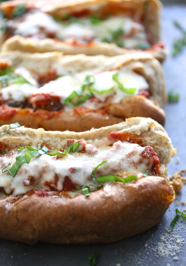 Easy Quinoa Beef Meatball Subs www.climbinggriermountain.com