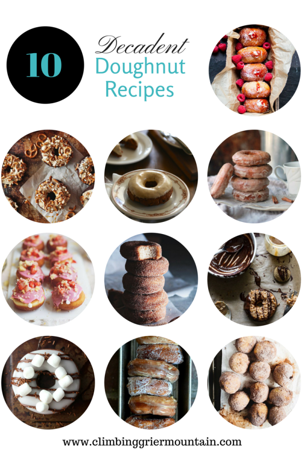 ten decadent doughnut recipes www.climbinggriermountain.com