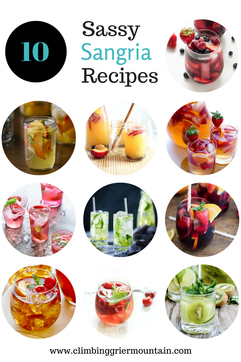 ten sassy sangria recipes www.climbinggriermountain.com - The Curious Plate