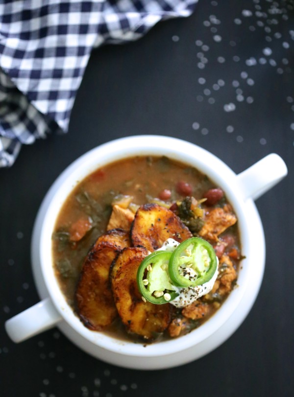 Cuban Chicken Black Bean & Kale Soup with Fried Plantains www.climbinggriermountain.com III