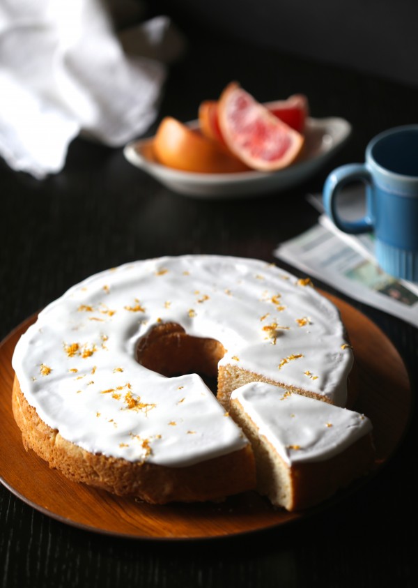 grapefruit pound cake with ginger marshmallow icing www.climbinggriermountain.com III