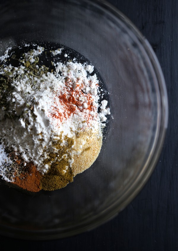 Shawarma spices in a bowl.