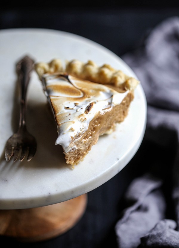 Caramel & Sea Salt Whiskey Silk Pie with Toasted Marshmallow www.climbinggriermountain.com III