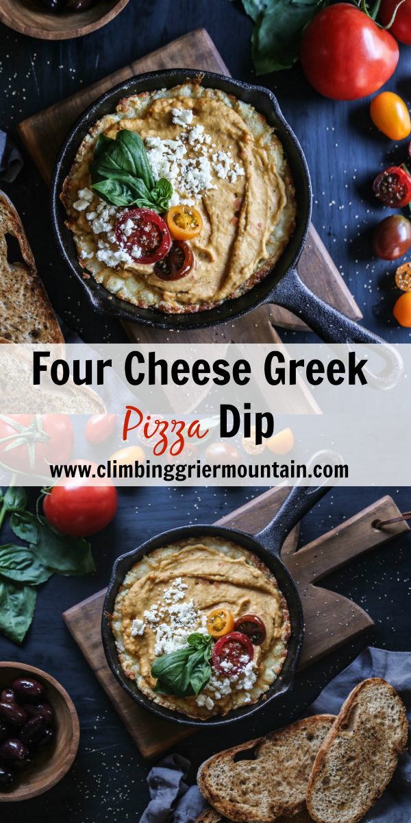 Four Cheese Greek Pizza Dip