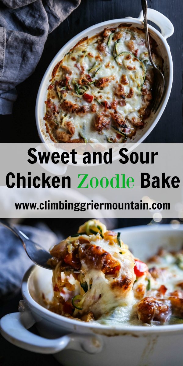 Sweet and Sour Chicken Zoodle Bake