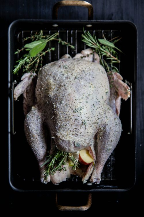 Apple Cider-Glazed Roasted Turkey with Herbed Butter