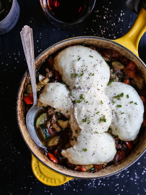 leftover-turkey-ratatouille-skillet-with-herbed-dumplings-www-climbinggriermountain-com-ii