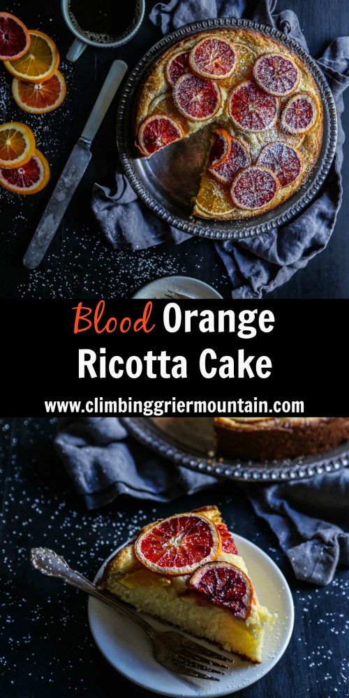 Blood Orange Ricotta Cake
