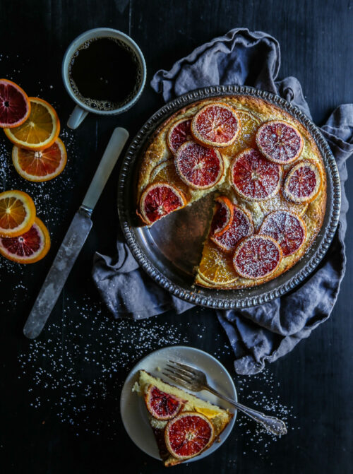 Blood Orange Ricotta Cake www.climbinggriermountain.com