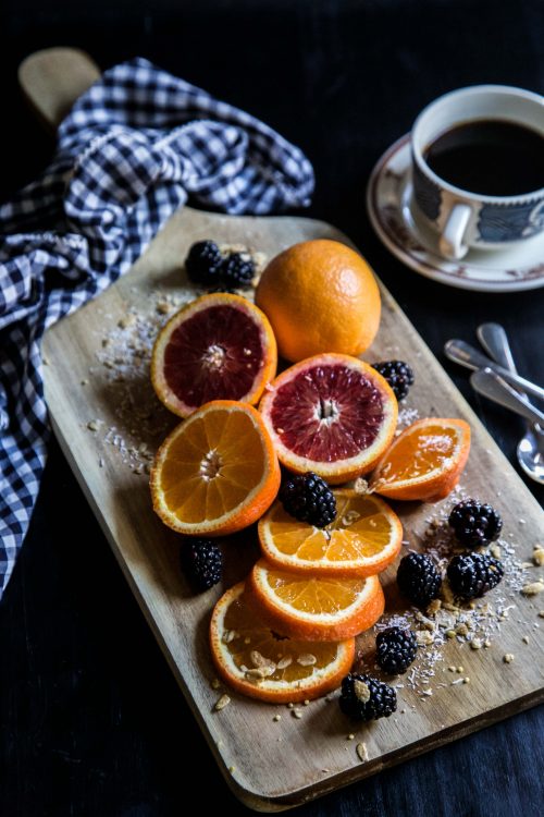 Blood Orange & Blackberry Granola Oat Bowls