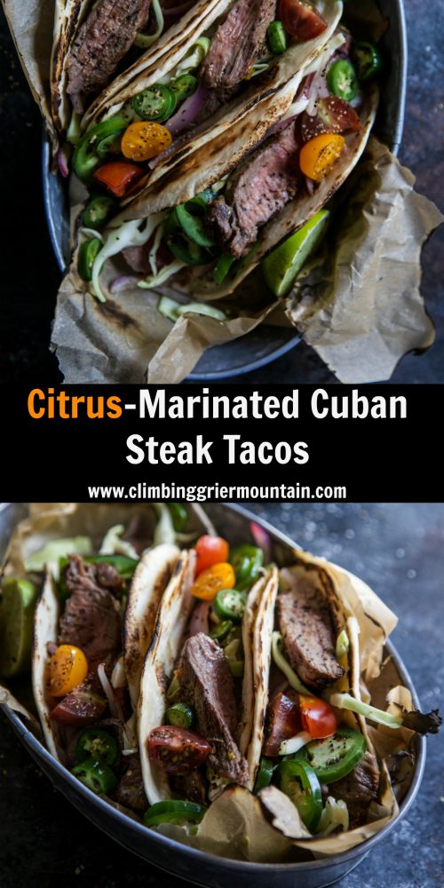 Citrus-Marinated Cuban Steak Tacos