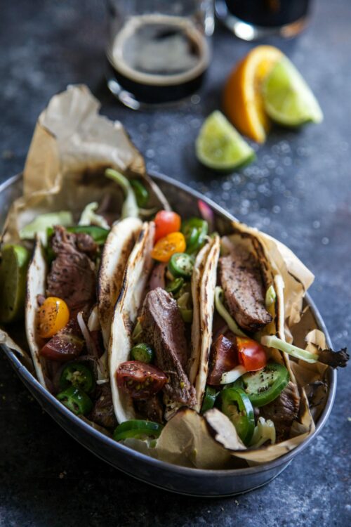 Citrus-Marinated Cuban Steak Tacos