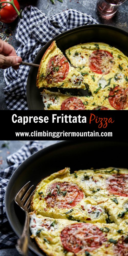 Caprese Frittata Pizza